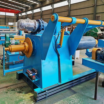 PLC Controlled Ss Coil Slitting Machine With 3-30 Ton Roll Weight Range 380V Power Supply