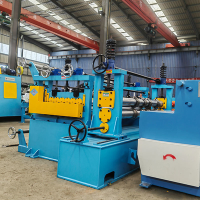 PLC Advanced Steel Coil Slitter Machine 5 Tons 15KW Steel Slitting Machine