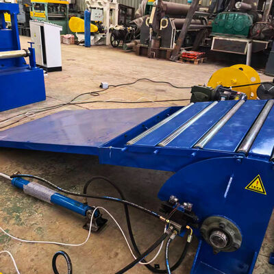 Buen precio Slitter de bobina de acero de expansión hidráulica con un rango de ancho de placa de 80-1800 mm y un peso máximo de bobina de 15 toneladas en línea
